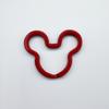 Acessórios de Argola Plana Mickey Colorido Pintado por Spray Chaveiro Argola de Chave Anel Arco-Íris Joias DIY