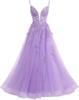 Vestido de Noite Sexy Transfronteiriço Novo Estilo Francês Alça Fina Longo Renda Tule Vestido de Baile Europeu e Americano Desfile Performance Vestido