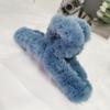 Shark Clip Korean ins Hairpin Plush Hair Grab Clip Mao Mao Back of Head Hairpin Acessórios de cabelo estilo coreano feminino Outono e inverno