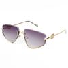 Gafas de sol personalizadas de media montura de metal para exteriores, resistentes al viento y a los rayos UV, estilo europeo y americano 139 90269