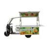 Puesto de comida cocinada puesto de mercado nocturno snacks fabricante de cucharones aceite para freír corriente función móvil multifuncional triciclo tres