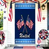 Capa de Porta de Tecido Elástico Decoração Dia da Independência Capa para Cabeça de Porta Decoração do 250º Aniversário dos EUA Capa de Porta Fábrica Atacado Personalização