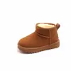 Botas de nieve para niños 2026 nuevo estilo de invierno, forradas de felpa y engrosadas, antideslizantes, de suela blanda, impermeables, para niñas y niños, botas de algodón de moda