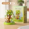Venta al por mayor Transfronterizo Popular Flor de Rosa Bloque de Construcción Maceta de Montaje Serie Decoraciones para Sala de Estar Juguetes de Partículas Pequeñas Regalos para el Festival Qixi