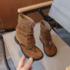 Sandalias de Dedo para Niñas Estilo Francés 2026 Verano Caladas con Hebilla de Cinturón Sandalias Romanas Elegantes Botines Cortos de Princesa