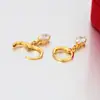 Brincos de Franja Gota d'Água Xuping Liga de Cobre Banhado a Ouro 24K Estilo Europeu e Americano Ouro Sintético Brincos de Luxo Leve Atacado Personalização