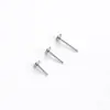 Hensen Acero Inoxidable Múltiples Especificaciones Varilla de Pasador en T 5/6/8/10 mm Longitud de Varilla Pasador de Empuje Accesorios de Joyería para Piercings