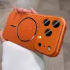 Adecuado para iPhone 17 Pro Ventana Grande Refrigeración por Hielo Transpirable Magnético Funda para Teléfono Apple 15 Colorida Hueca