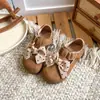 Sapatos de Couro para Meninas 2026 Primavera e Outono Novo Estilo Preto Solado Macio Elegante Estudante Laço Sapatos de Princesa Moda Sapatos Birkenstock