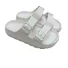 Sandalias Birkenstock de Moda para Mujer, Sandalias de Playa con Suela Gruesa y Hebilla Doble Fila, Pantuflas Suaves de Suela para Usar Afuera, Venta al por Mayor Transfronteriza de Comercio Exterior