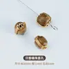 Pulsera de Madera de Agar Natural con Bolsa de Cuentas Barriles de Oro de 24K Hecha a Mano DIY Pulsera Wenwan Cuentas Espaciadoras para Pulsera Colgante Al por Mayor