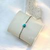 Pulsera de tobillo geométrica circular transfronteriza europea y americana, conjunto de tobillera de cuerda hueca con puntada de 8, turquesa, estilo bohemio