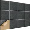Exclusiva transfronteriza para 12 piezas de panel de absorción acústica de fieltro de fibra de poliéster, aislamiento acústico, absorción acústica, decoración de pared de fondo.