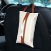 Capa de Tecido para Carro em Couro Pendurada Simples Nova Bolsa de Tecido Doméstica Bolsa para Papel Higiênico de Sala de Estar Caixa de Tecido Atacado