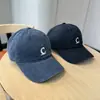Nuevo Estilo Coreano Otoño INS Bordado Letra C Gorra de Béisbol para Mujer Alta Calidad Protección Solar Gorra de Béisbol para Hombre Tendencia
