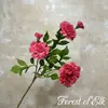 Conjunto de decoração para auditório de casamento com 6 flores de hibisco arranjo de flores de hibisco simulação guia de caminho decoração de casa flor de hibisco