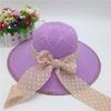 Fabricante de Chapéus Atrações Turísticas ao Ar Livre Proteção Solar Primavera e Verão Chapéu Tricotado Feminino Chapéu de Palha Aba Reta Chapéu de Aba Larga