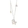 Collar de Caballo Estilo Chino para Mujer, Lindo Tridimensional, Hazte Rico Inmediatamente, Popular en Xiaohongshu, Cadena para Clavícula con Colgante de Caballo del Zodiaco Retro