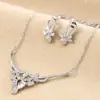 2026 Nueva Joyería Nupcial Transfronteriza de Amazon Zircón Pedrería Collar Pendientes Anillo Accesorios Al Por Mayor