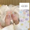Decoraciones para Uñas con Forma de Flor de Cinco Pétalos Transparente Hielo, Populares en Línea, Tamaños Grande y Pequeño, Paquete Mixto de Flores Pequeñas de Resina Transparente de Colores, Decoraciones para Uñas