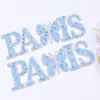 Pegatinas de Letras del Alfabeto Inglés con Pedrería, 6 Cuentas de Perla Grandes con Letras, 26 Letras Pequeñas con Pedrería, Accesorios para Joyería DIY