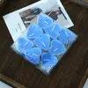Pacote/Caixa com 9 Velas Coloridas em Formato de Coração para o Dia dos Namorados Chinês Romântico, Velas Pequenas para Display de Pedido de Casamento