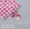 K9 Novo Super Flash Fundo Pontiagudo Primavera e Verão Pedra Preciosa 8mm Quadrado Gordo Manicure Diamante Colorido Diamante de Forma Especial Quadrado Manicure Joia 27