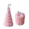 Vela Aromática de Natal em Formato de Laço Tridimensional, Design Criativo, Cera de Soja, Vela Aromática Sem Fumaça Transfronteiriça