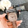 Reloj pequeño decorativo de tres agujas con diamantes completos, reloj con correa de acero inoxidable, reloj de nueva moda, Amazon wish reloj de diamantes para mujer