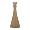 Pure Desire Style 2025 Noma Primavera/Verano Nuevo Vestido de Punto Casual Cintura Adelgazante Acanalado Slim Vestido Largo de Punto para Mujer