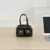 Bolso de Bowling Versátil Multi-Bolsillo Retro Vintage Desgastado 2025 Nuevo Bolso de Hombro Cruzado Versátil para Viajero