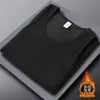 Chaleco de otoño e invierno para hombre, forrado de polar, engrosado, chaleco cálido, ropa interior térmica para hombre, camiseta base ajustada