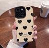 Diseño en Forma de Corazón en Inglés Adecuado para Funda de Teléfono 17Promax, Funda Suave de Cobertura Total, Funda de Teléfono 16Pro, Resistente a Caídas, 15 13 Modelo Popular 11