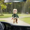Festival de Halloween Personalizado Criativo Gnomo de Filme de Terror Zumbi Anão Pingente de Decoração para Retrovisor de Carro
