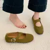 Zapatos Mary Jane con Cuentas Ropa Exterior para Mujer 2026 Estilo Nuevo Suela Plana Boca Baja Zapatos Suaves de Abuela Zapatos de Ballet Zapatos de Una Sola Pieza Primavera y Otoño