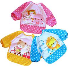 2023 animal dos desenhos animados do bebê comer roupas de manga longa à prova dwaterproof água desgaste reverso bolso arroz macacão infantil atacado roupas desenho