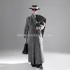 Diseño de Bufanda Nuevo Otoño e Invierno 2025 Abrigo de Lana de Doble Cara para Mujer, Elegante Abrigo de Lana de Alpaca de Longitud Media Nuevo