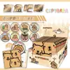 Saco de papel blind box saco cego yum 75mmPET distintivo duplo flash quinta personalidade lata de metal millet yum 10