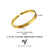 Ouro de Areia Vietnamita Alta Retenção de Cor Mantra de Seis Caracteres Fino Pulseira Aberta Novo Design Chinês Pulseira de Alta Qualidade Atacado