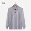 Directamente del fabricante: Camisa Base Casual de Manga Larga para Hombre con Cuello Campana, Forro Polar, Versátil y Adecuada para Todos, Pantalones Casuales Versátiles