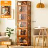 Gabinete de Almacenamiento para Apartamento Pequeño, a Prueba de Polvo, Vitrina Sencilla para Figuras, Gabinete de Almacenamiento Multicapa con Puertas, Adecuado para Uso en Dormitorio