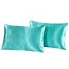 Producto único transfronterizo Wal-Mart Amazon comercio exterior textil para el hogar ropa de cama almohada color sólido funda de almohada de seda de color