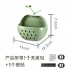Cesta de Absorção Magnética Apple em Estoque Cesta de Armazenamento de Parede para Geladeira de Cozinha Cesta de Armazenamento com Drenagem para Banheiro Atacado Criativo