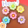 Acessórios de Resina Transparentes Coloridos com Pontos Flor de Pessegueiro Flor de Cerejeira DIY Para Headwear Grampo de Cabelo Capa de Celular Adesivo para Copo d'Água