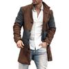 Novo Casaco Masculino de Botão Único com Estampa Digital Outono/Inverno 2025 Amazon Fashion Vestuário Masculino Atacado