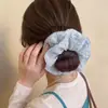 Scrunchie Grande de Bolinhas para Mulheres com Toque Macio de Alta Qualidade, Elástico de Cabelo Scrunchie, Elástico para Rabo de Cavalo, Acessório de Cabelo