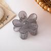 Jelly Color Flower Clip Coreano Internet Red Blogger Mesmo Estilo Parte de Trás da Cabeça Rabo de Cavalo Hairpin Hairpin Headwear Transfronteiriço para Mulheres