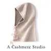 Gorro Pasamontañas de Doble Tono en Capa de Aire 100% Cachemir Otoño Invierno Bufanda Gorro Integrado para Hombres y Mujeres Cálido Protección contra el Frío