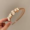 Faixa de cabelo fofa para crianças da Coreia do Sul, popular na Internet, laço de cabelo, grampo de cabelo, faixa de cabeça antiderrapante com dentes para meninas, cabelo de bebê, lebre