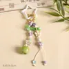 Chaveiro de Bolsa de Cerâmica Tecida à Mão Jingdezhen, Pingente Criativo com Argola de Mola, Presentes Pequenos Culturais e Criativos Atacado